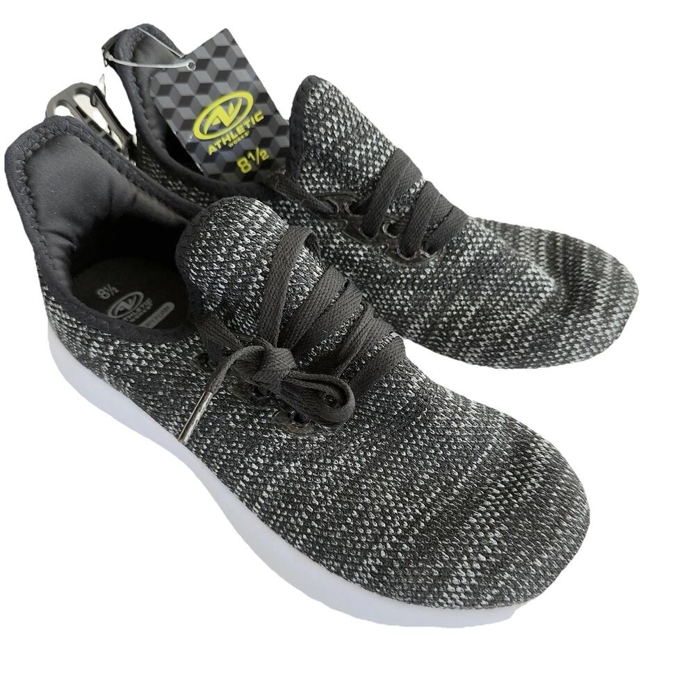 Women's Black Athletic Works Comfort Training Shoes with Memory Foam Size 8.5